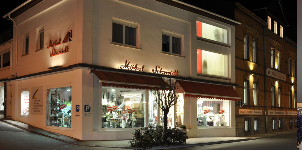 Möbel Schmidt in Waldböckelheim – Außenansicht des Möbelhauses